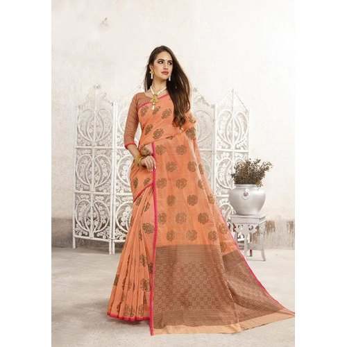 Buy Chanderi Butta Silk Saree For Women