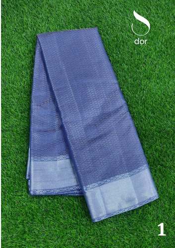 Buy Fancy Silver Kanchi Silk Saree For Women by First Lady