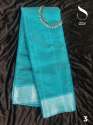 Buy Fancy Silver Kanchi Silk Saree For Women thumb 4