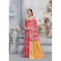 Fancy Linen Jute Silk Saree For Women thumb 1