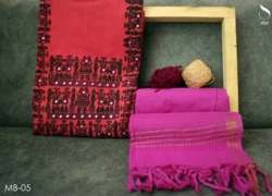 Handloom Cotton Mangalagiri Dress Material