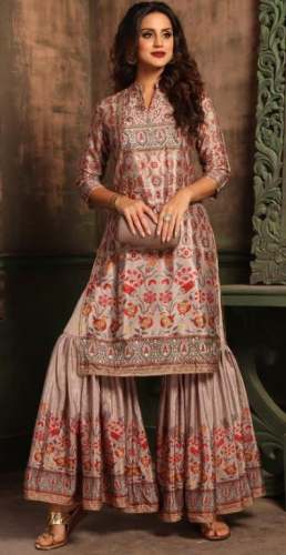 Printed Silk Palazzo Suit At Wholesale rate