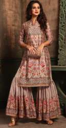 Printed Silk Palazzo Suit At Wholesale rate