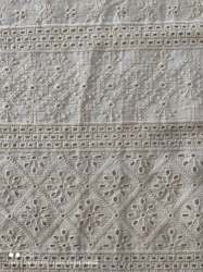 Dyeable Cotton Eyelet Fabric