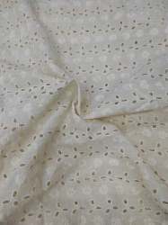 Dyeable Cotton Eyelet Hakoba Fabric