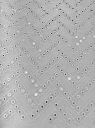 Dyeable Viscose Georgette Mirror Work Fabric