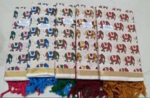 Cotton Embroidered Handloom Dress Material by S H Handloom