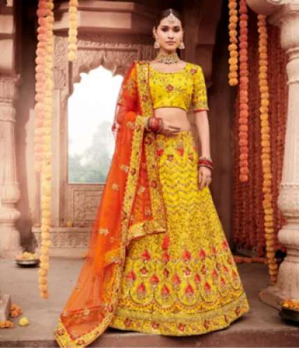 Ladies Party Wear Lehenga by Pooja Sarees