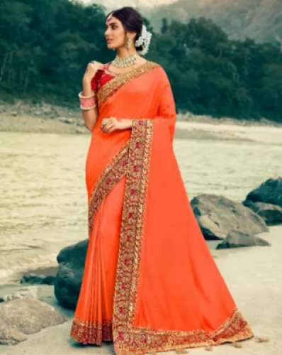 Ladies Traditional Indian Saree by Pooja Sarees