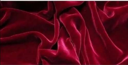 Plain Red Velvet Fabrics by Jai Parkash Jain And Sons