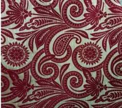 Brown Color Designer Flock Sofa Fabric