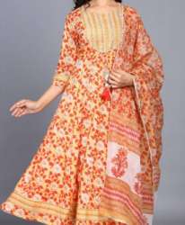 Ladies printed kurtis with dupatta