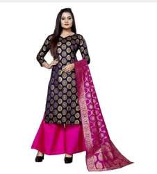 Designer Kurti Palazzo With Dupatta Set