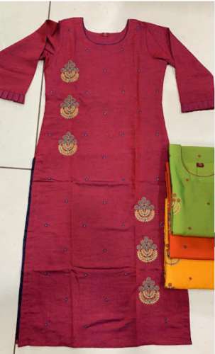 Cotton Embroidered Kurti in Vellore by Shree Sai Sarees