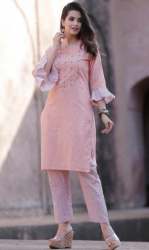 New Collection Like Pink Kurti Pant Set