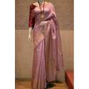 Trendy Plain Munga Silk Saree 