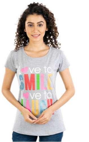 Ladies Cotton T-Shirt by Santhi Garments