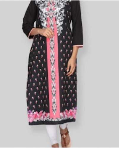 Ladies Rayon Straight Kurti