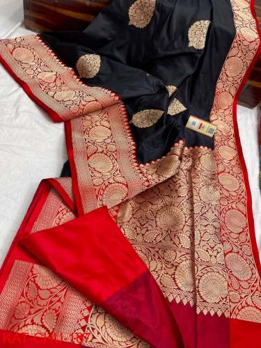 Fancy Banarasi Pure Katan Silk Saree by aj silk saree
