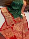 New Antique Banarasi Katan Silk Saree For Women thumb 1