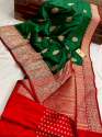 New Antique Banarasi Katan Silk Saree For Women thumb 2