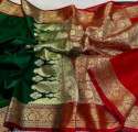 New Banarasi Satin Silk Saree For Women thumb 2