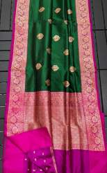 New Fancy Katan Handloom Saree For Ladies