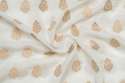 White Dyeable Banarasi butta silk Fabric thumb 2
