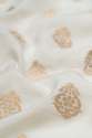 White Dyeable Banarasi butta silk Fabric thumb 3