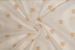 White Dyeable cotton butti Fabric
