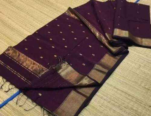 Exclusive Maheshwari Silk Tussar Saree  by Vidya Textile