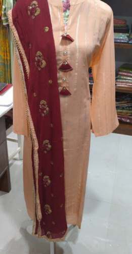 Stylish Straight Kurti with Dupatta Set 
