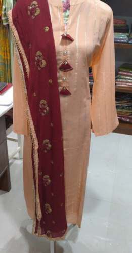 Stylish Straight Kurti with Dupatta Set  by Resinas Boutique