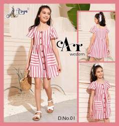 A-T Reyon lining print kids western