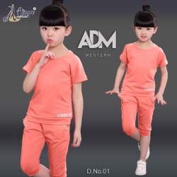ADM Lycra Top with Sort Pant girls western wears