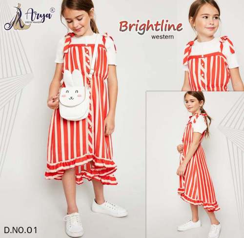 BRIGHTLINE Polireyon Digital print TOP and FROCK