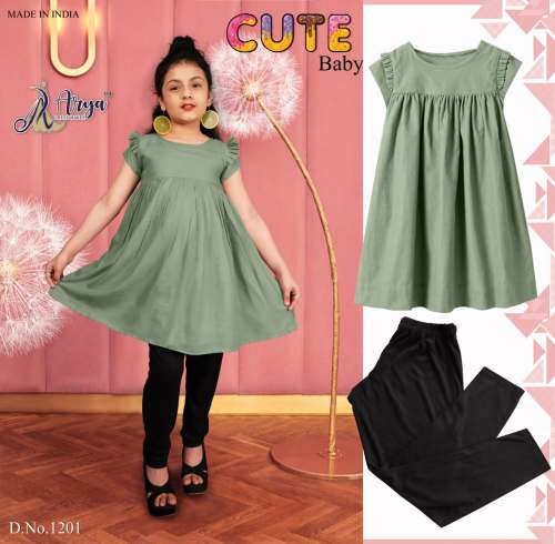 CUTE BABY Reyon cotton top and  Lycra legiss
