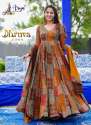 DHRUVA HEAVY FENCY GOWN WITH DUPPATTA