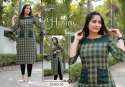 Front Pocket Checks Design Cotton Kurti  thumb 3