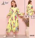 Georgette Digital print One piece by REVA KIDS thumb 3