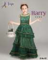 HARRY Children Georgette Sequence Work Gown thumb 1