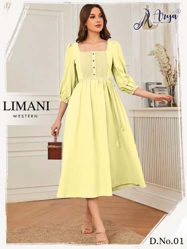 Limani Thread Work Stylish Western Wear  by Arya Dress Maker Surat