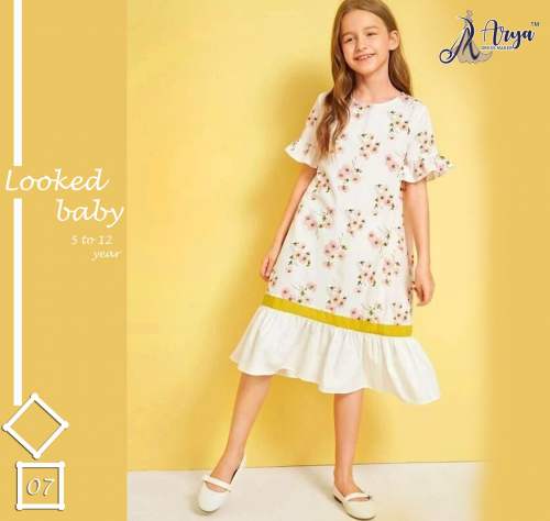 LOOKED BABY Digital print Frocks