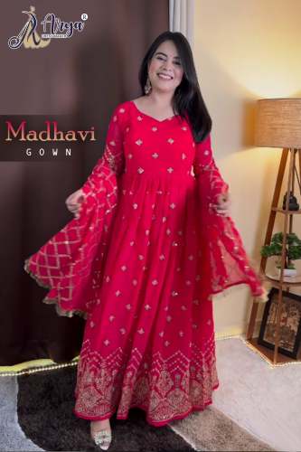 MADHAVI GOWN WITH DUPATTA SET by Arya Dress Maker Surat