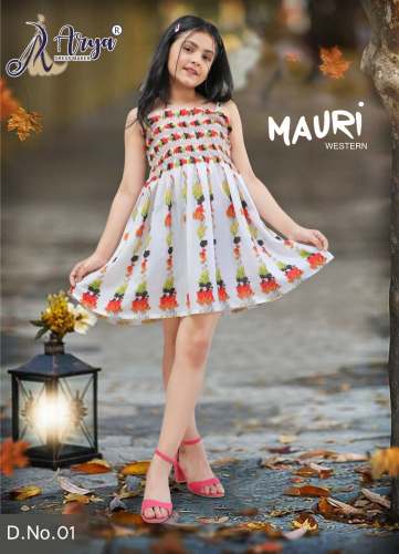 MAURI Poli reyon girls frock