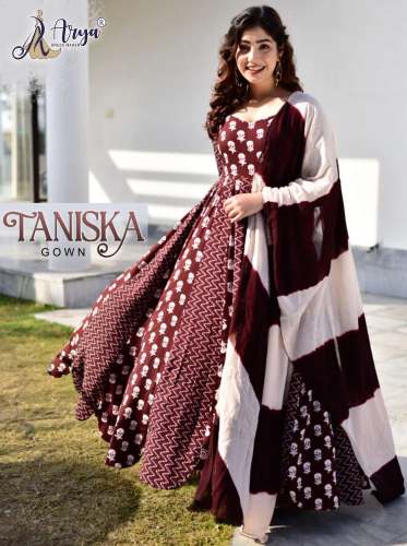 TANISKA HEAVY FENCY GOWN WITH DUPPATTA