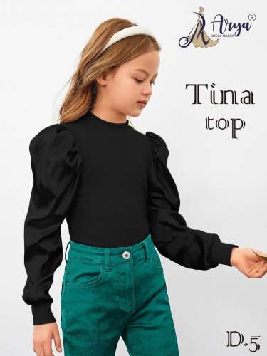 TINA CHILDREN  lycra and Satin silk Top