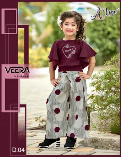 VEERA CHILDREN  2 pis top and plazzo