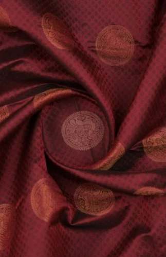 Maroon Kanchi Semi Silk Saree in Kottayam
