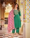 Ambarsaiya Vol.1 Silk Chanderi Kurti Pant Dupatta Set By Kajal Style Brand  thumb 10